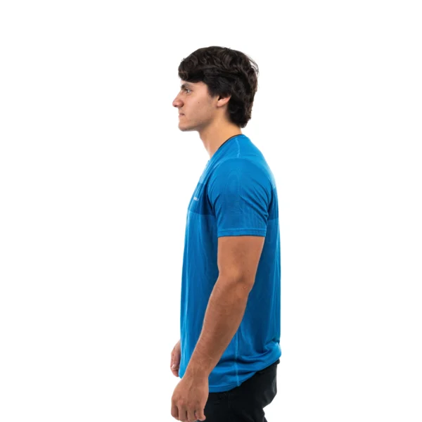 Remera VORTREK STRIPE manga corta color azul - Imagen 2