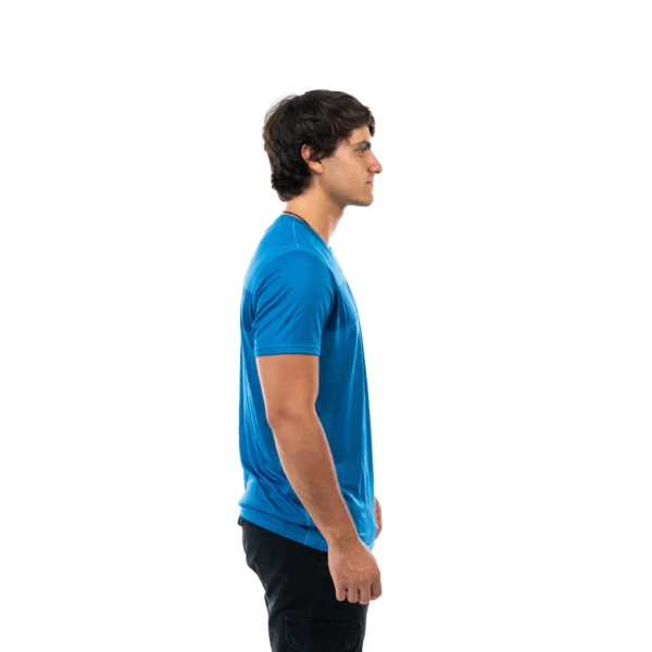 Remera VORTREK STRIPE manga corta color azul - Imagen 3