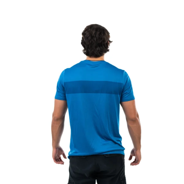 Remera VORTREK STRIPE manga corta color azul - Imagen 4