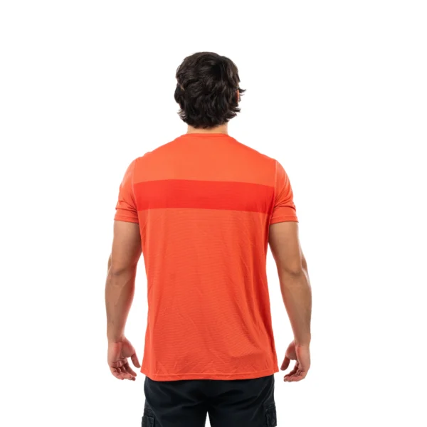 Remera VORTREK STRIPE manga corta color rojo coral - Imagen 5