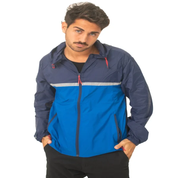 Rompevientos Vortrek Hombre 20116006 Reflectivo bolsillo con cierre color Azul oscuro/claro - Imagen 6