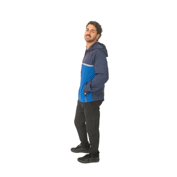 Rompevientos Vortrek Hombre 20116006 Reflectivo bolsillo con cierre color Azul oscuro/claro - Imagen 2