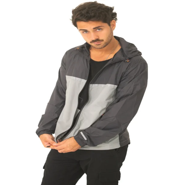 Rompevientos Vortrek Hombre 20116006 Reflectivo bolsillo con cierre color Gris oscuro/claro