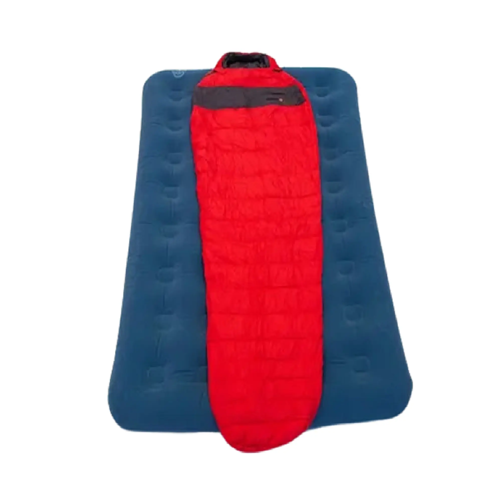 Bolsa de Dormir Vortrek COCOON 400 Pluma color Rojo/Gris -12 grados extremo - Imagen 2