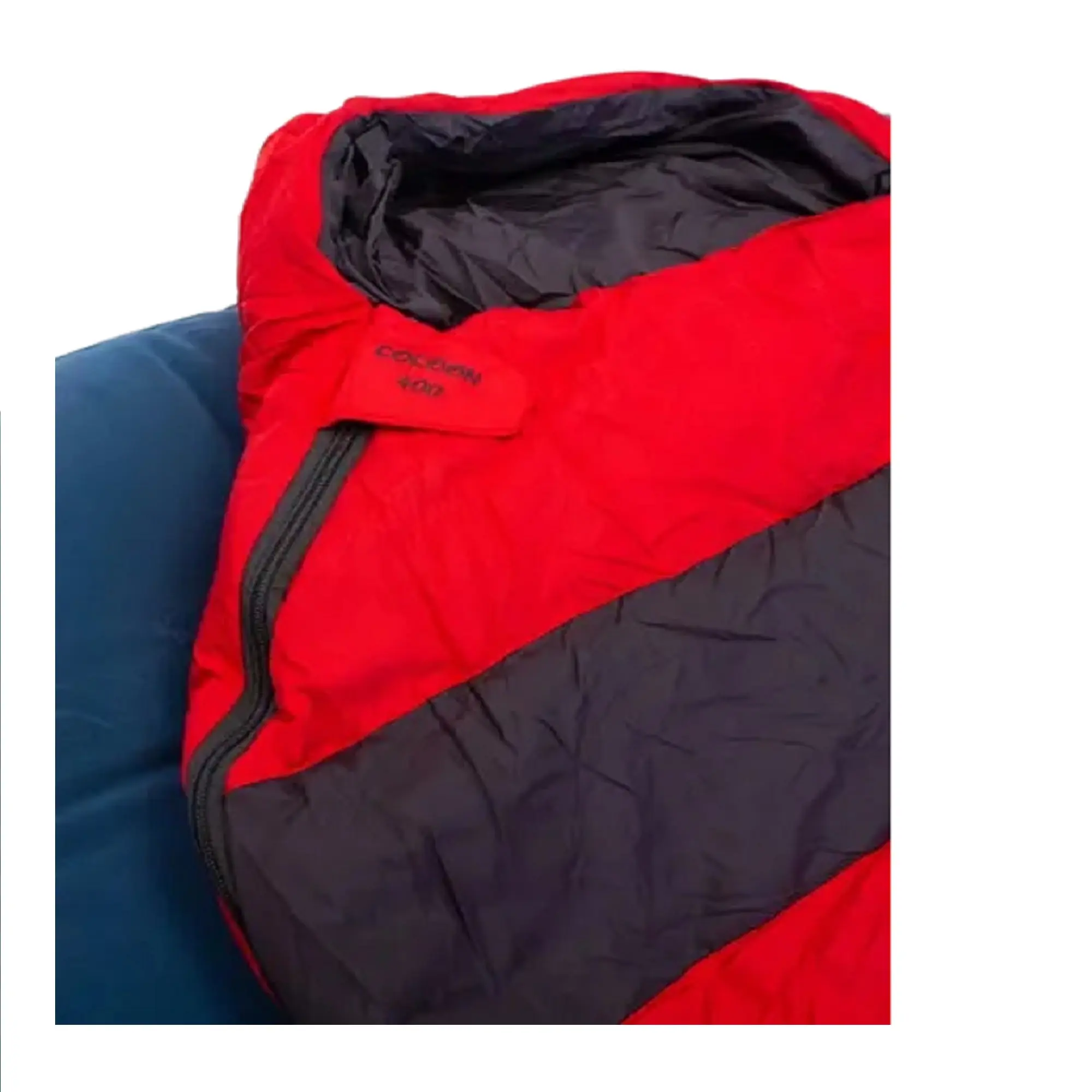 Bolsa de Dormir Vortrek COCOON 400 Pluma color Rojo/Gris -12 grados extremo - Imagen 3
