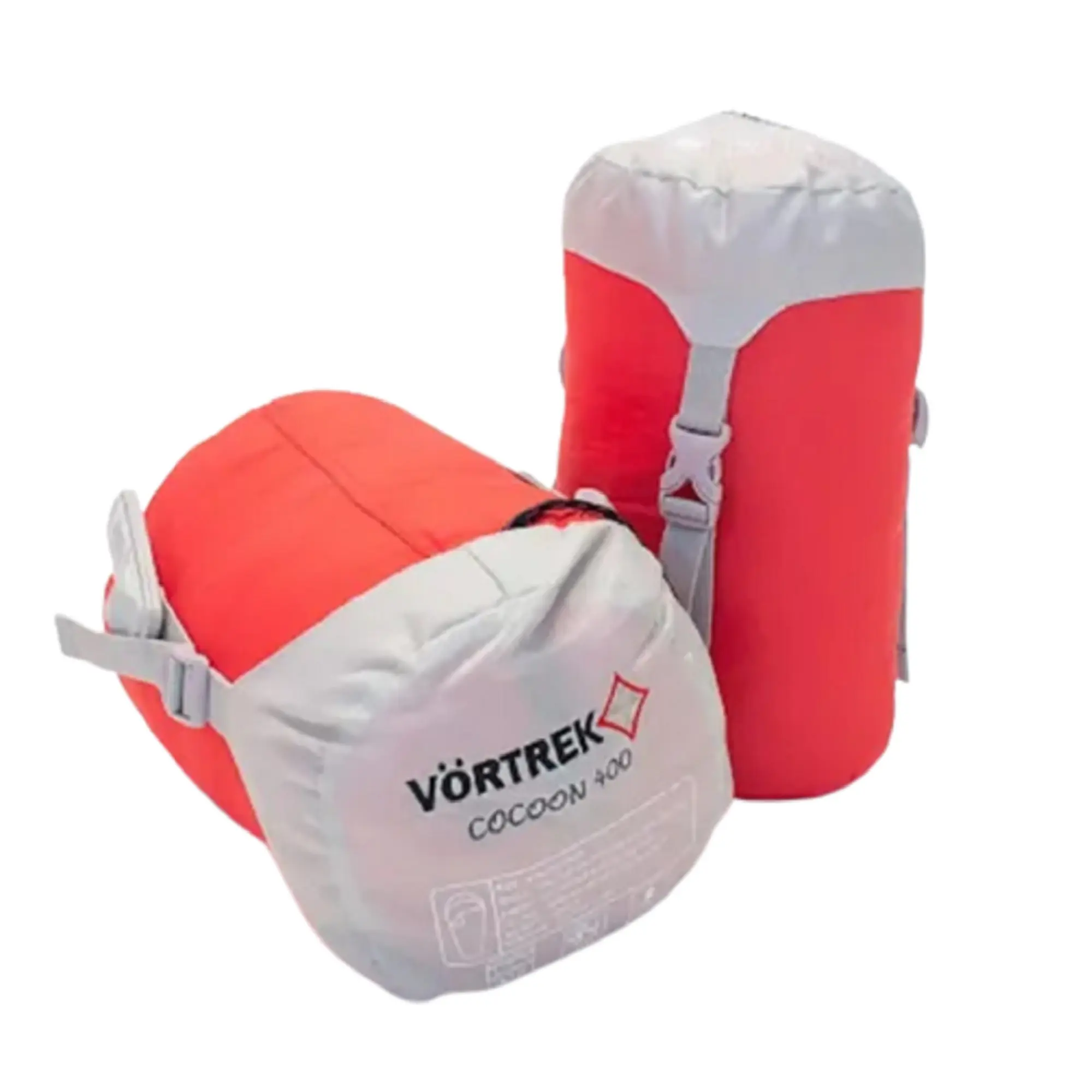 Bolsa de Dormir Vortrek COCOON 400 Pluma color Rojo/Gris -12 grados extremo - Imagen 4
