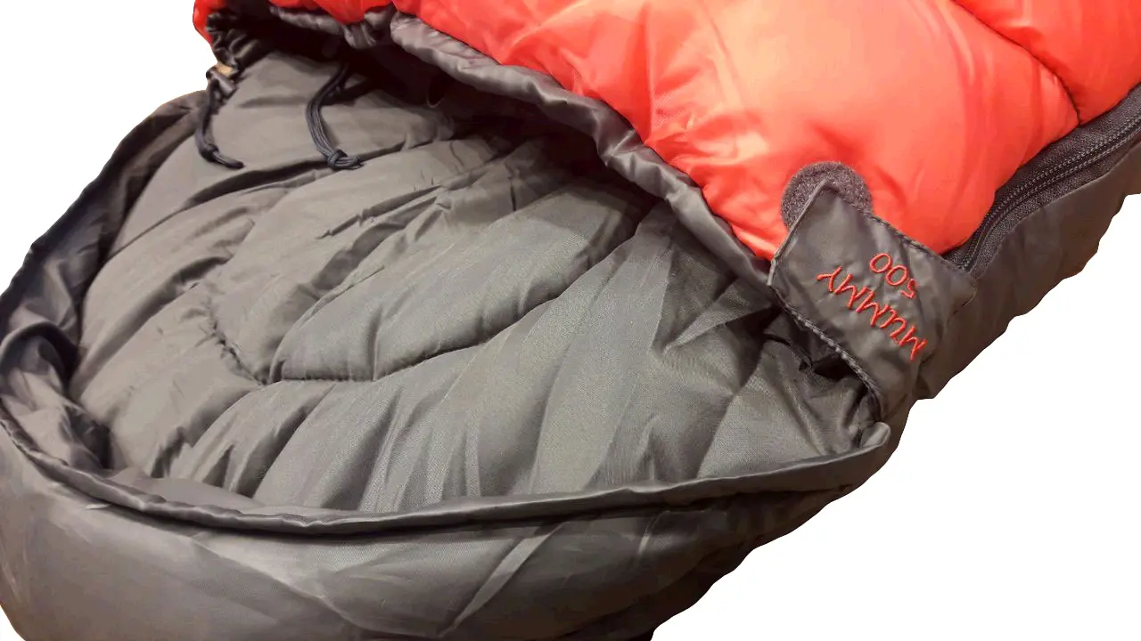 Bolsa de dormir Vortrek MUMMY 500 rojo/gris 220x80X55cm