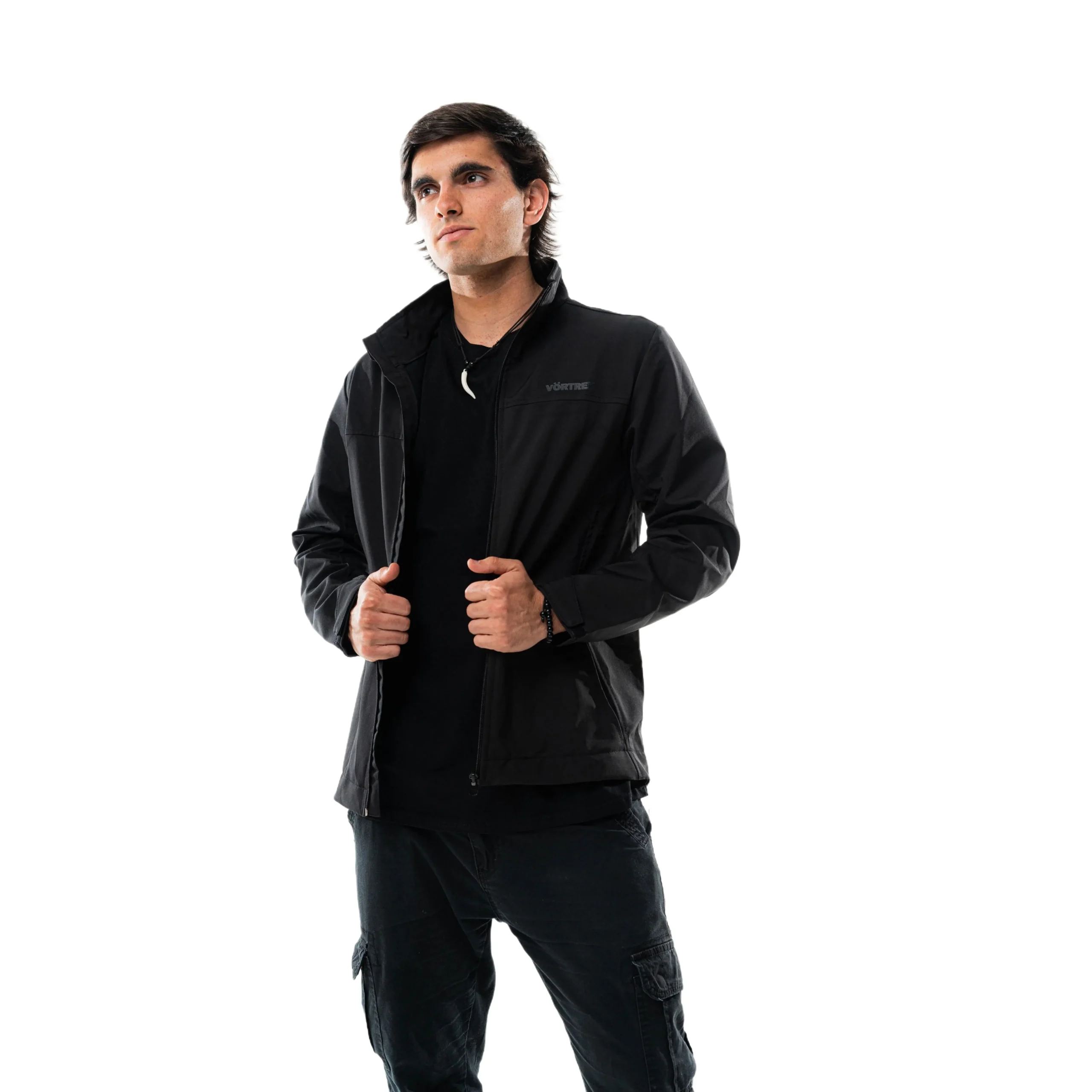 Campera VORTREK CASCADE softshell liviano hombre color negro - Imagen 3