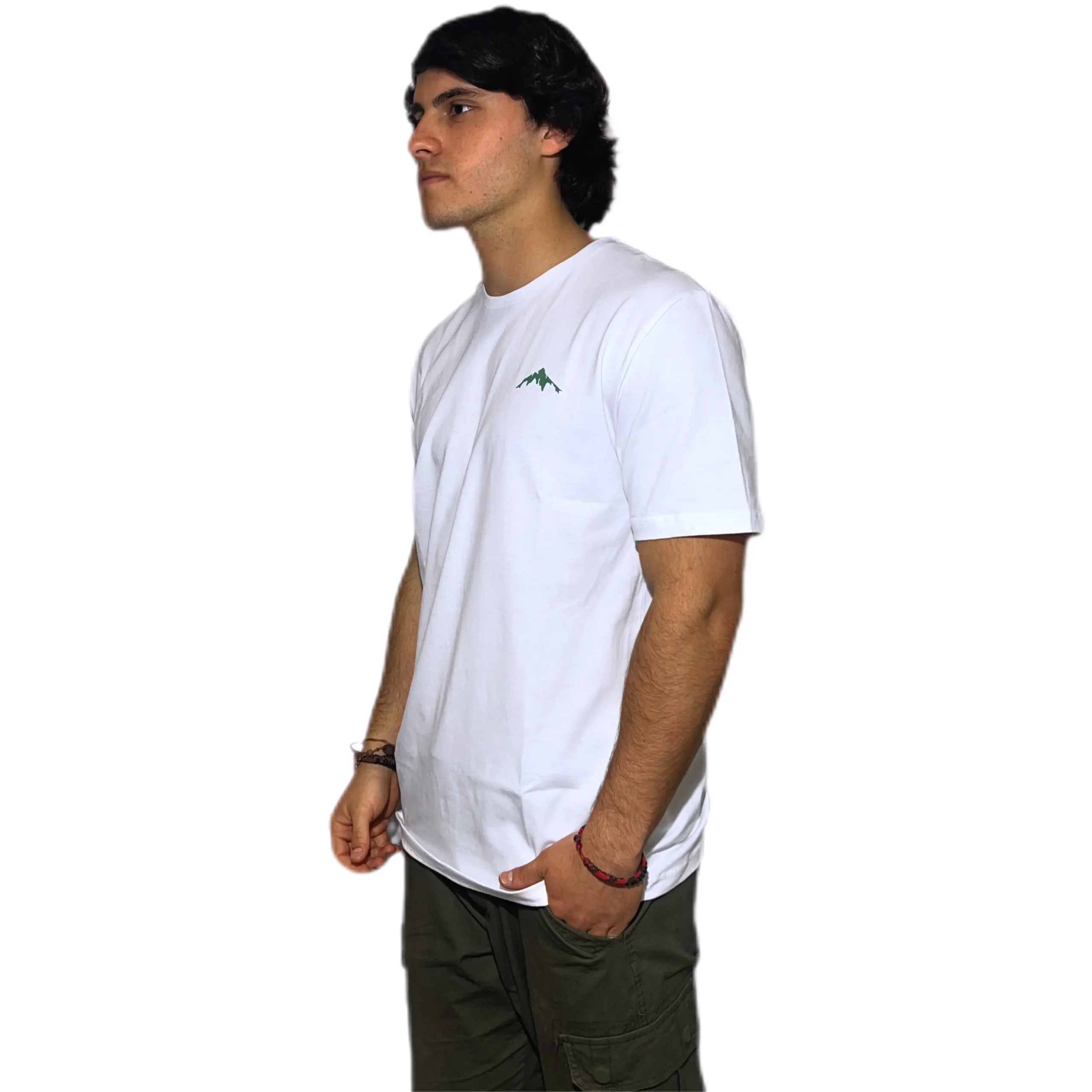 REMERA VORTREK COTTON BLACK MOUNTAIN Manga Corta Hombre Color Blanco - Imagen 2