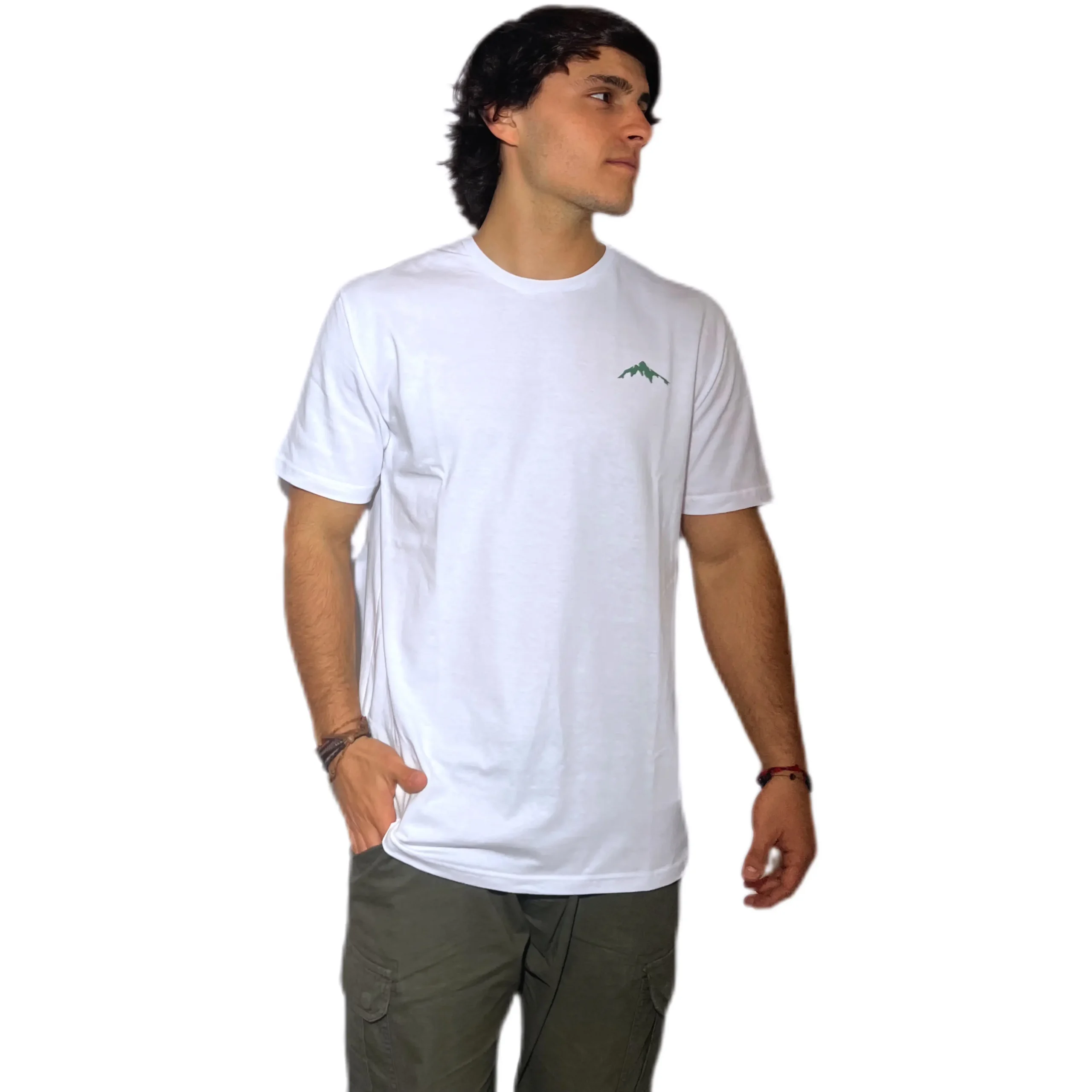 REMERA VORTREK COTTON BLACK MOUNTAIN Manga Corta Hombre Color Blanco - Imagen 5