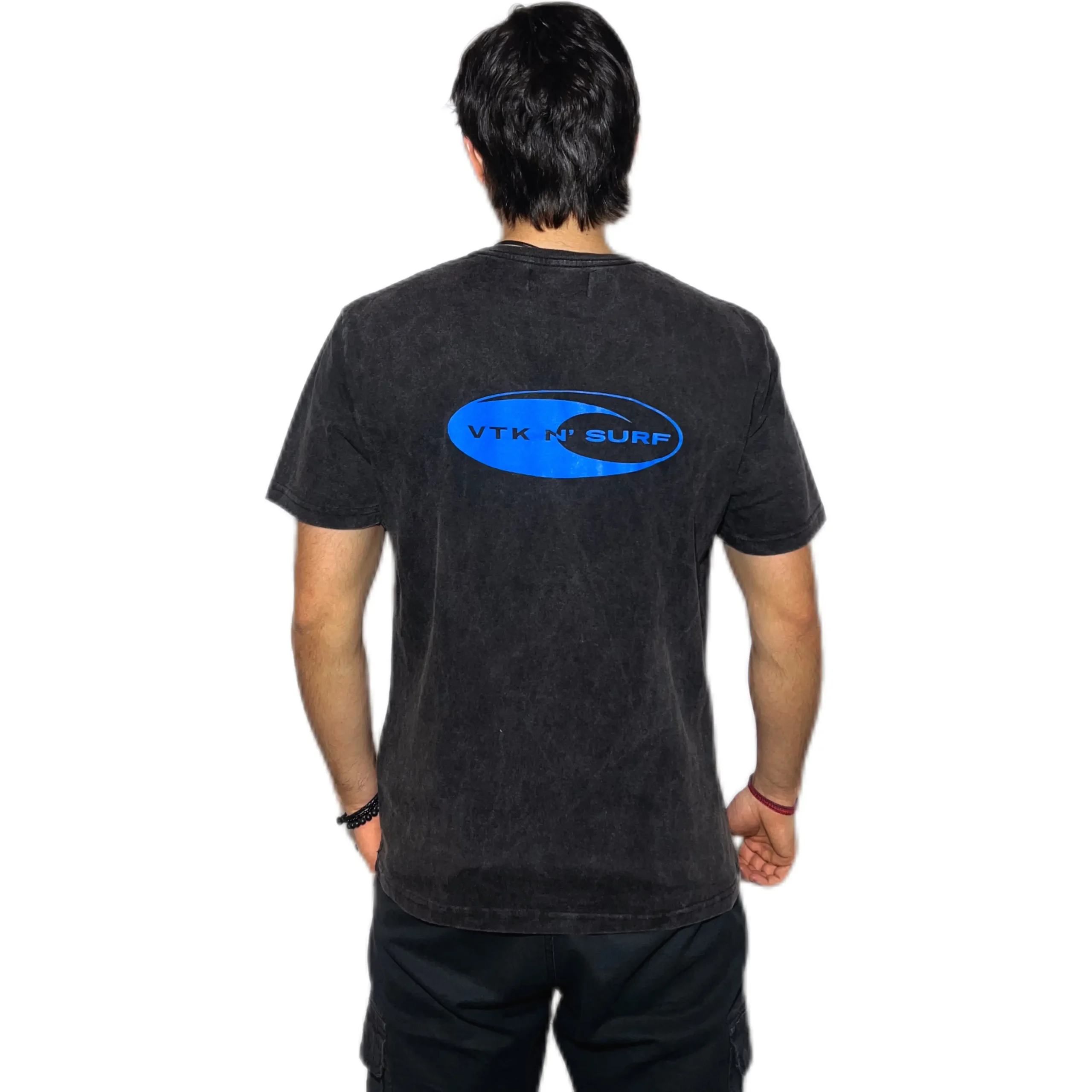 REMERA VORTREK COTTON BLACK SURF Manga Corta Hombre Color Gris Melange - Imagen 3