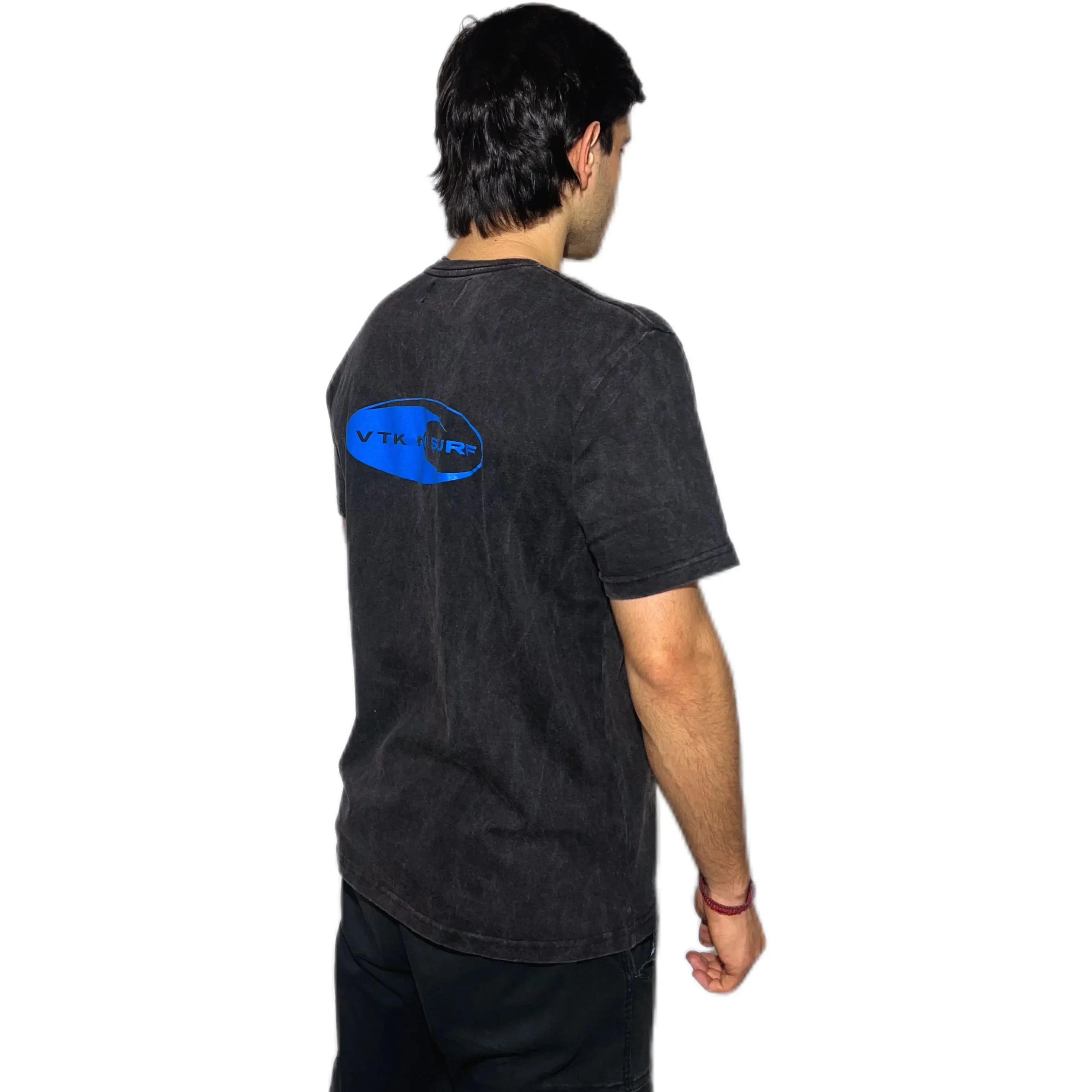 REMERA VORTREK COTTON BLACK SURF Manga Corta Hombre Color Gris Melange - Imagen 4