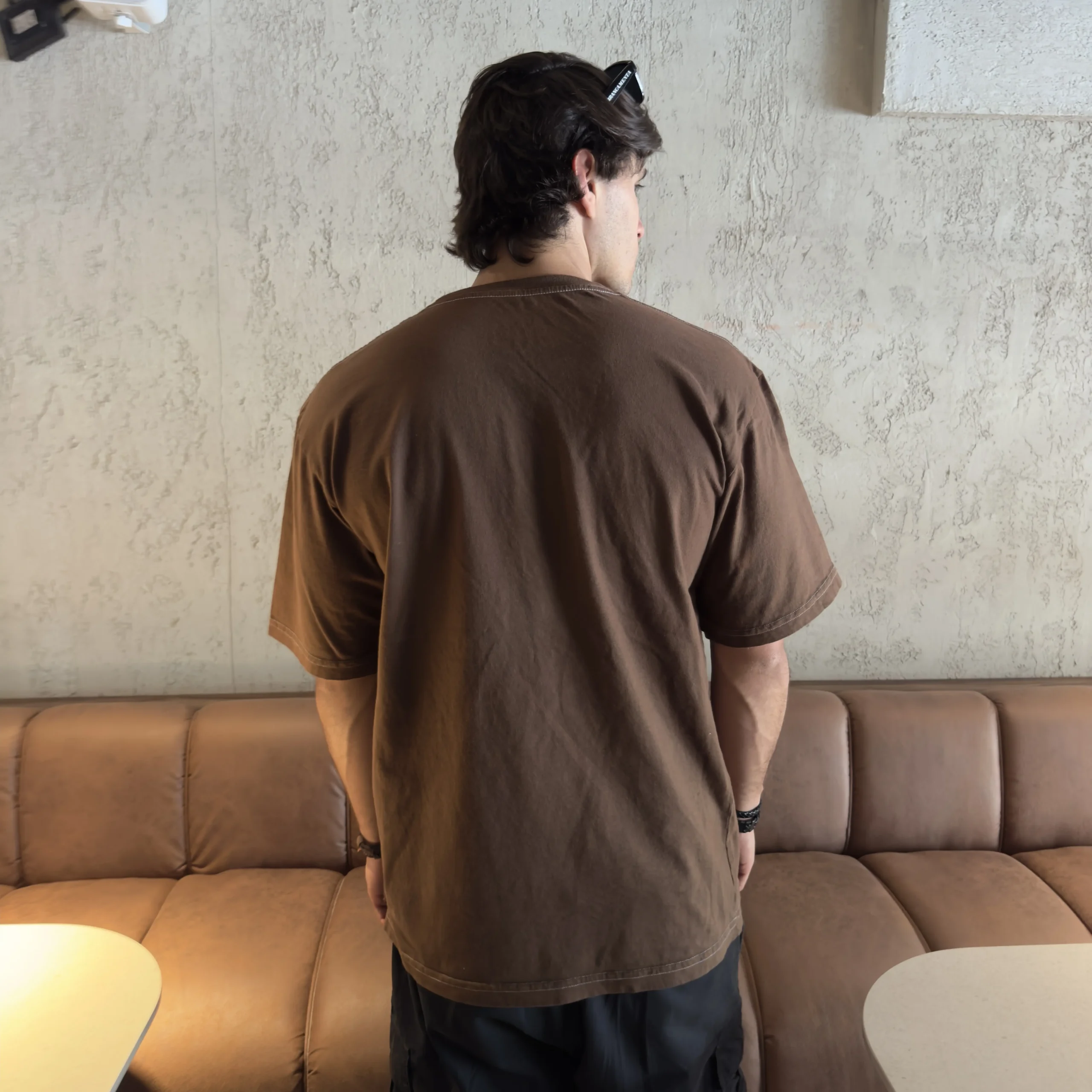 Remera Vortrek drop Minimal color chocolate - Imagen 4