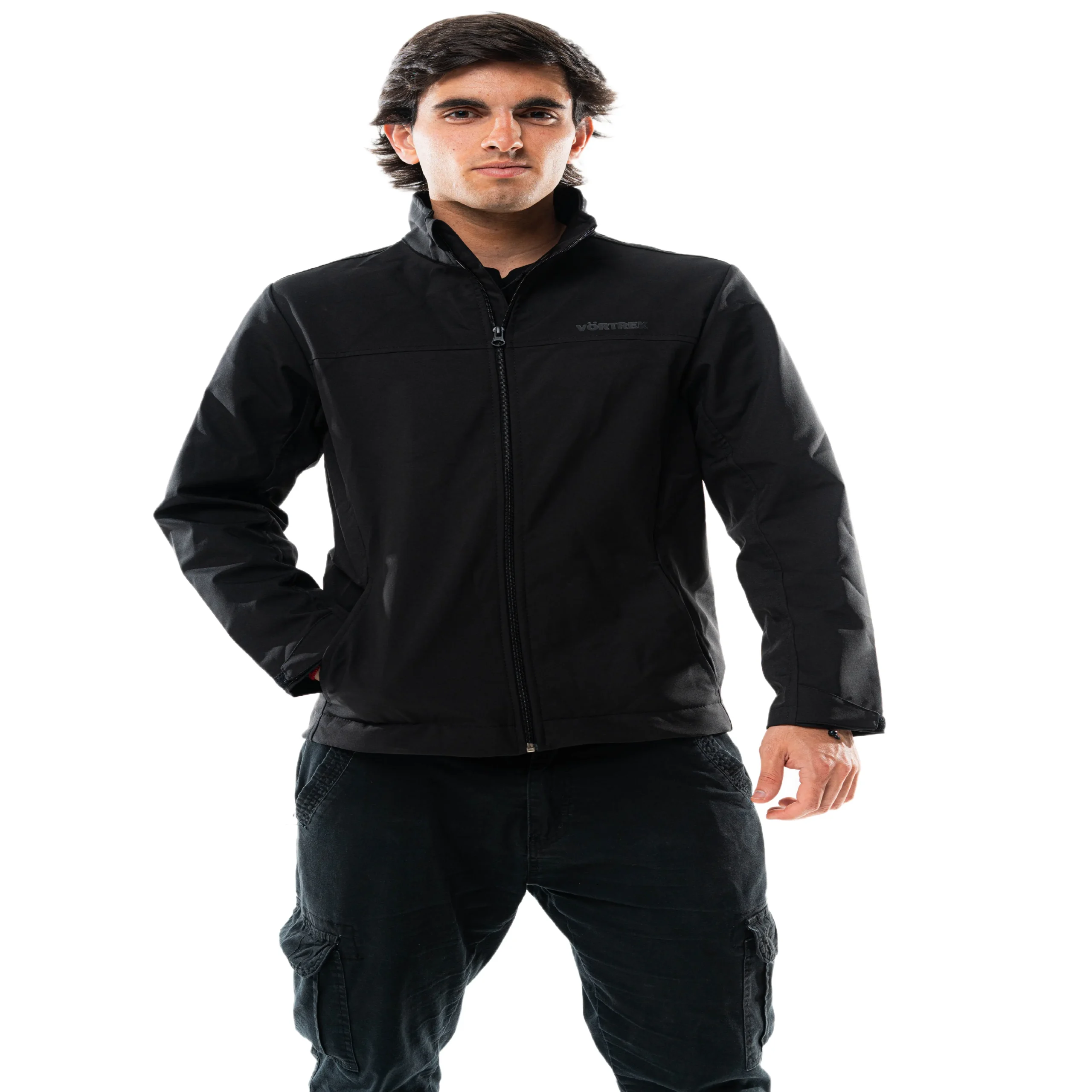 Campera CASCADE softshell liviano hombre color negro
