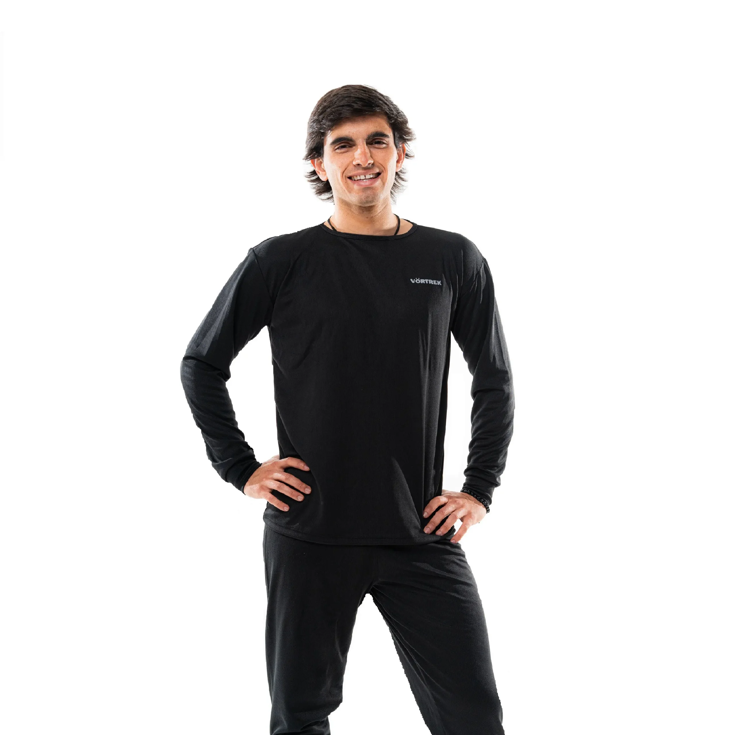 Conjunto termico Pantalon+Remera color Negro