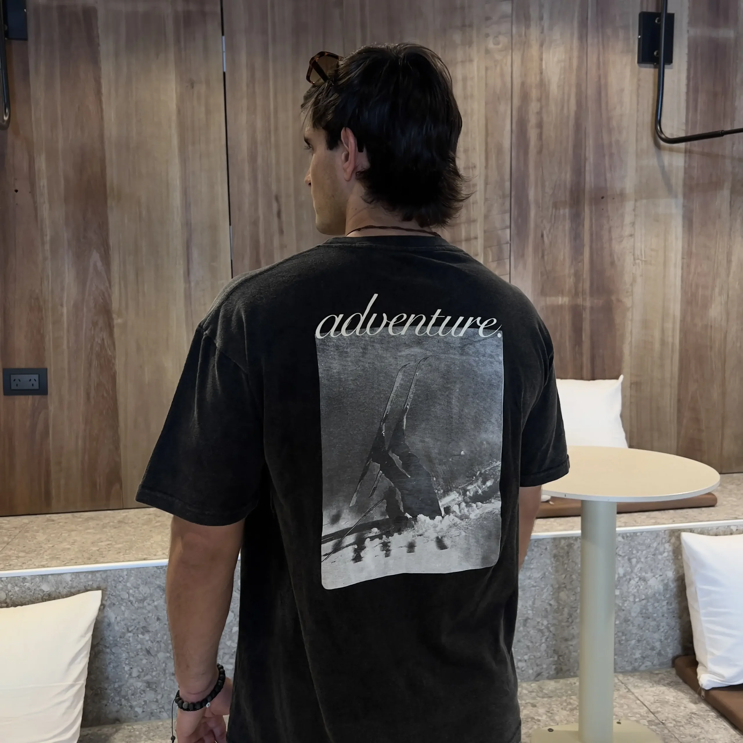 Remera drop Ski color gris oscuro - Imagen 4