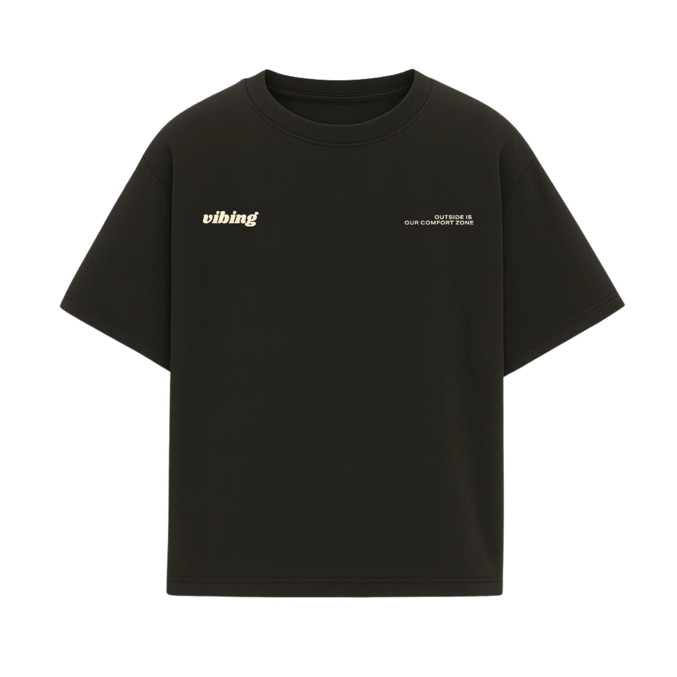 Remera drop Vibing color negro