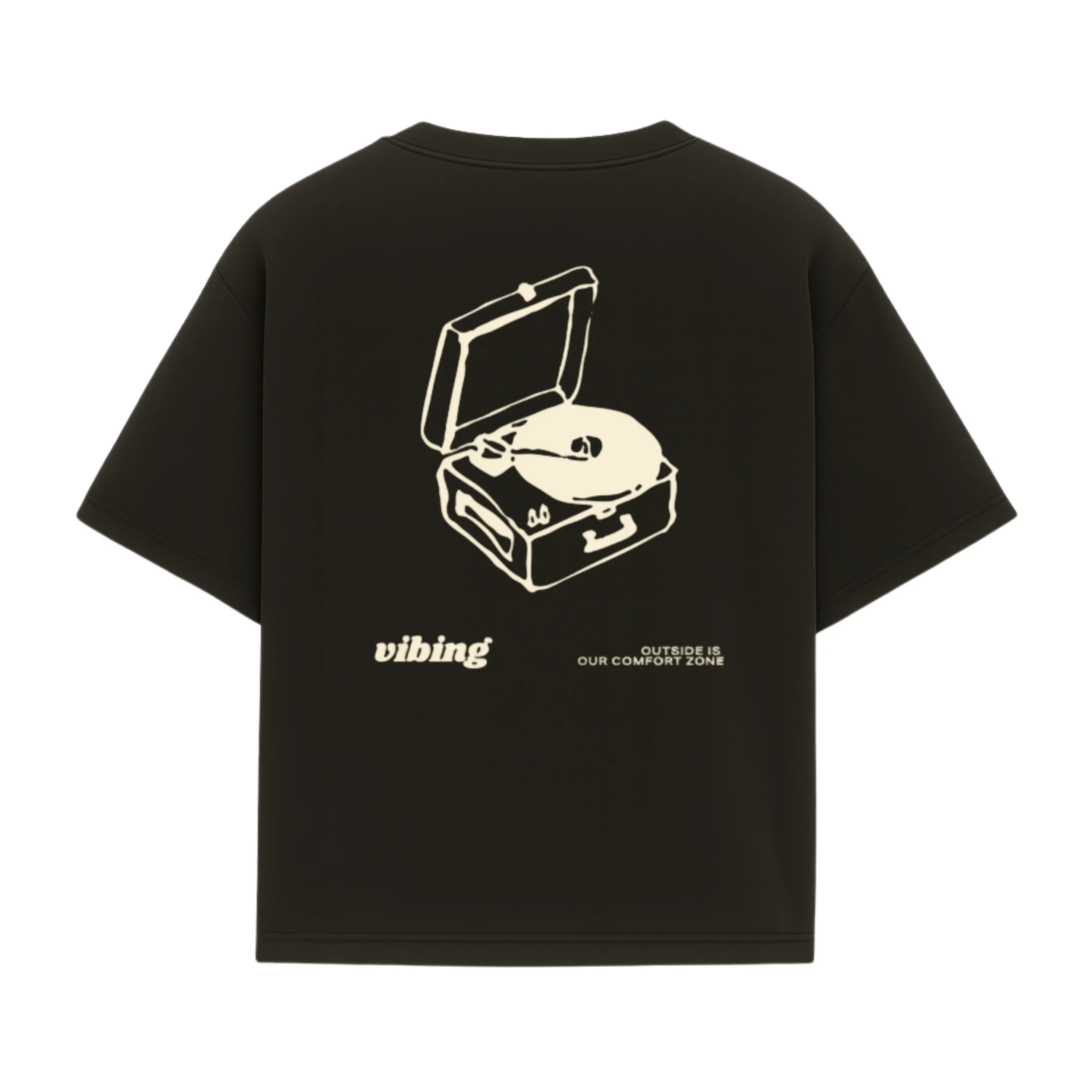 Remera drop Vibing color negro - Imagen 2